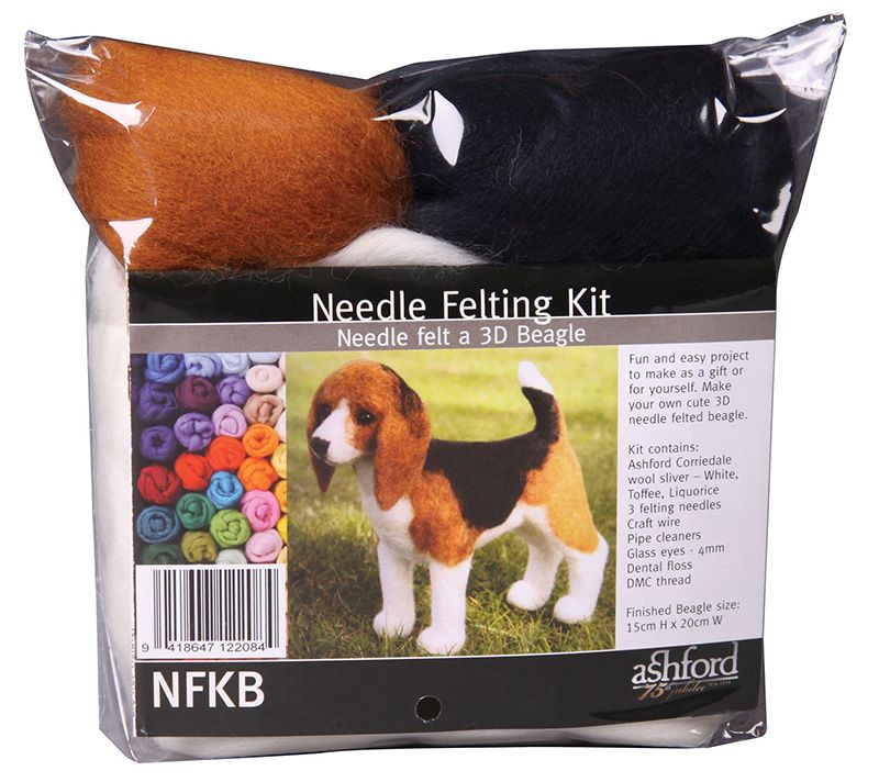 Needle Felting Kit Beagle Dog Needle Felting Kits Needle Felting